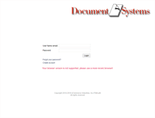 Tablet Screenshot of central.documentsystems.com